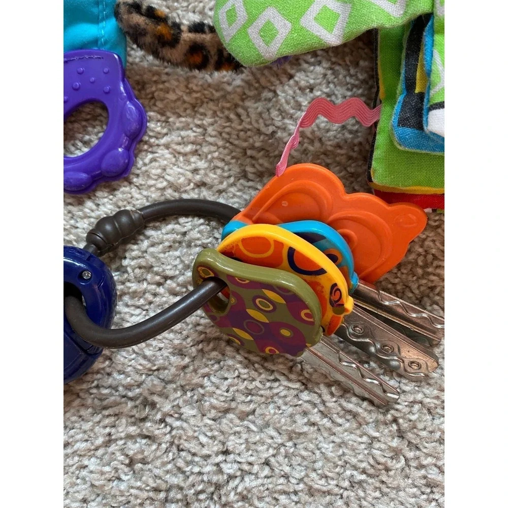 Jellycat Nuby B Toy Lot Of 3 Car Keys Babybook Teething Baby Infant